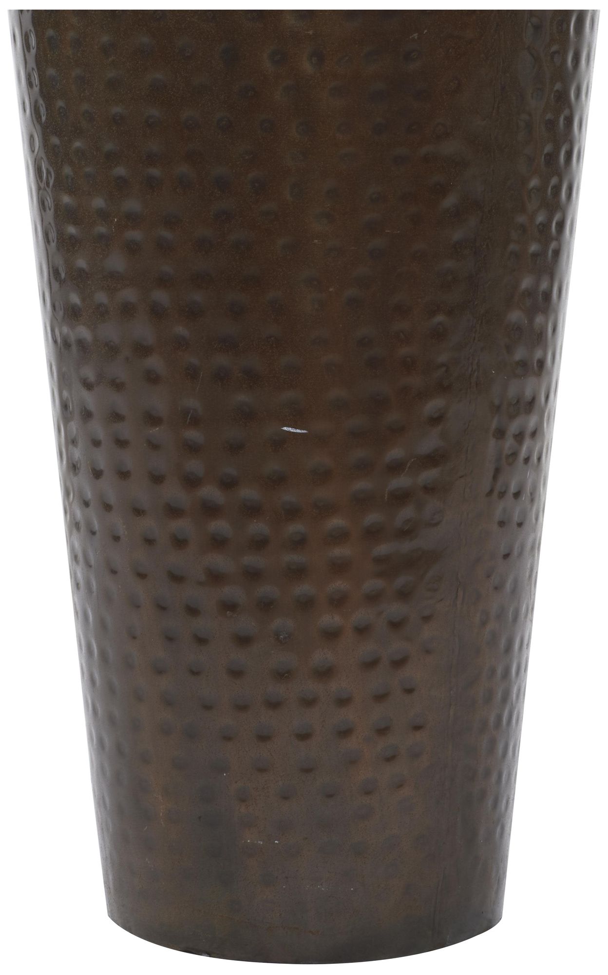 Image 4 Brown Metal Rustic Vase, 12" x 12" x 32" more views