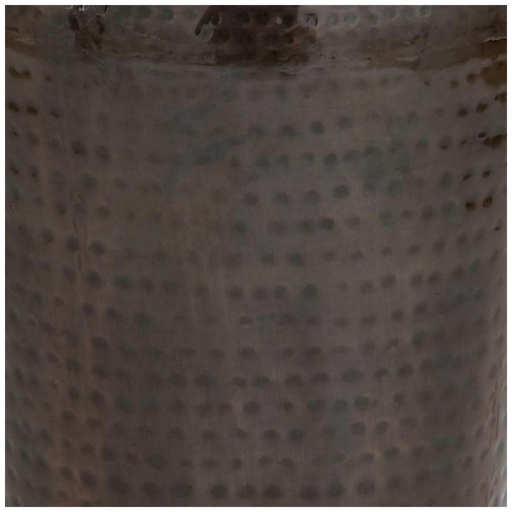 Image 7 Brown Metal Rustic Vase, 12" x 12" x 32" more views