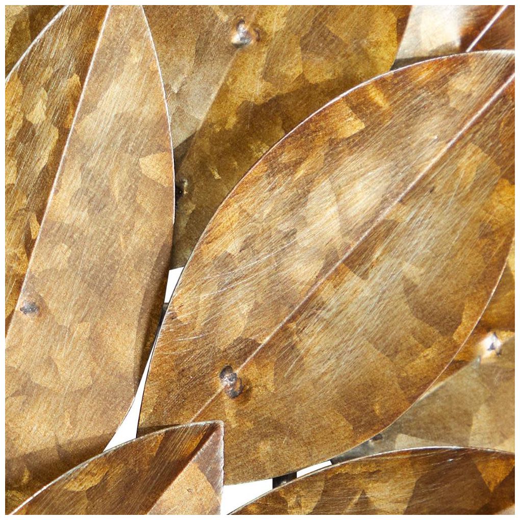 Image 7 Brown Metal Rustic Wall Mirror, 30" x 1" x 30" more views