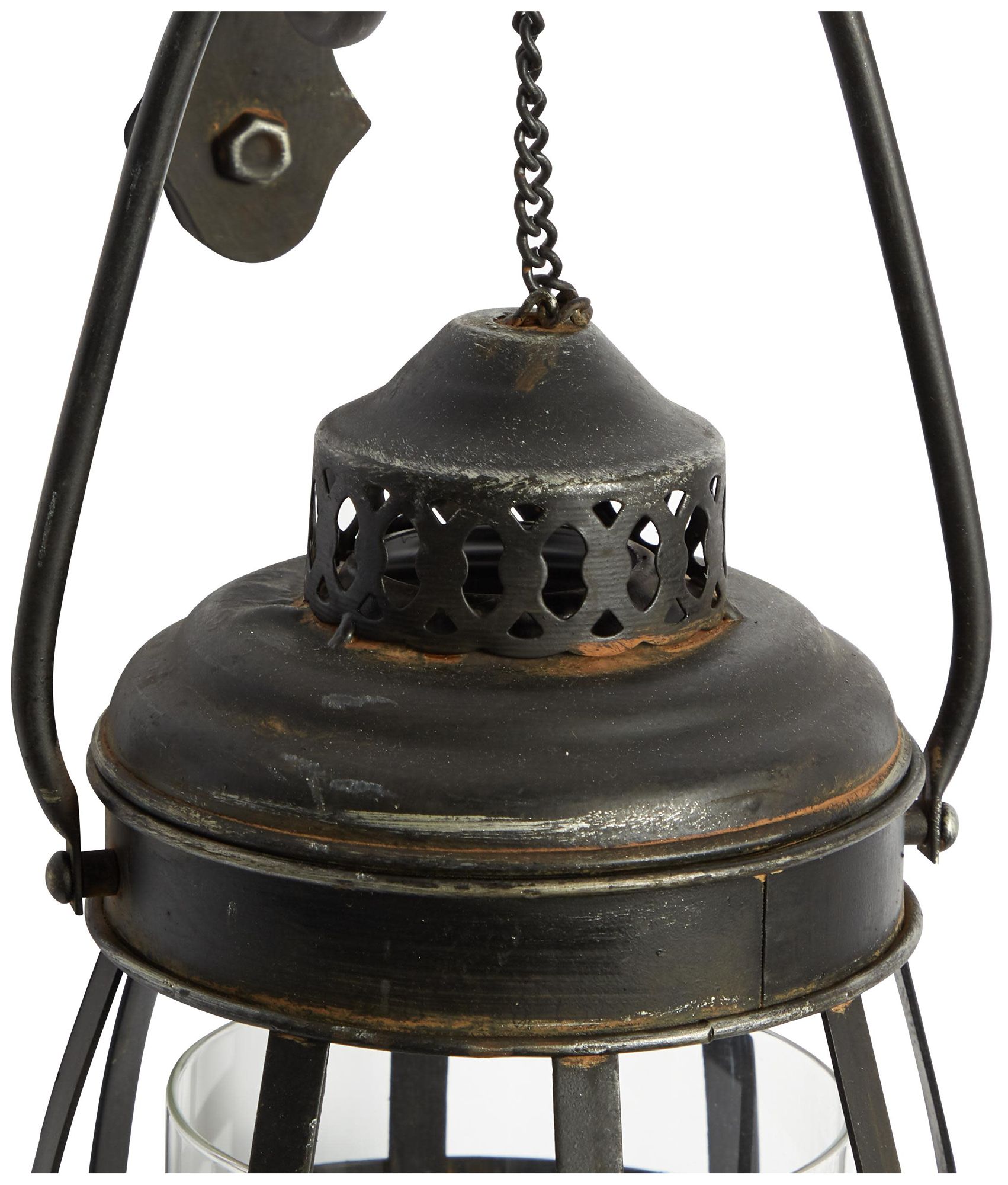 Image 4 Brown Metal Rustic Wall Sconce, 7" x 10" x 19" more views