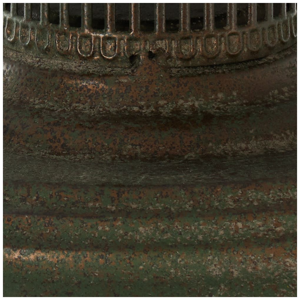 Brown Metal Traditional Candle Lantern, 8" x 8" x 16"