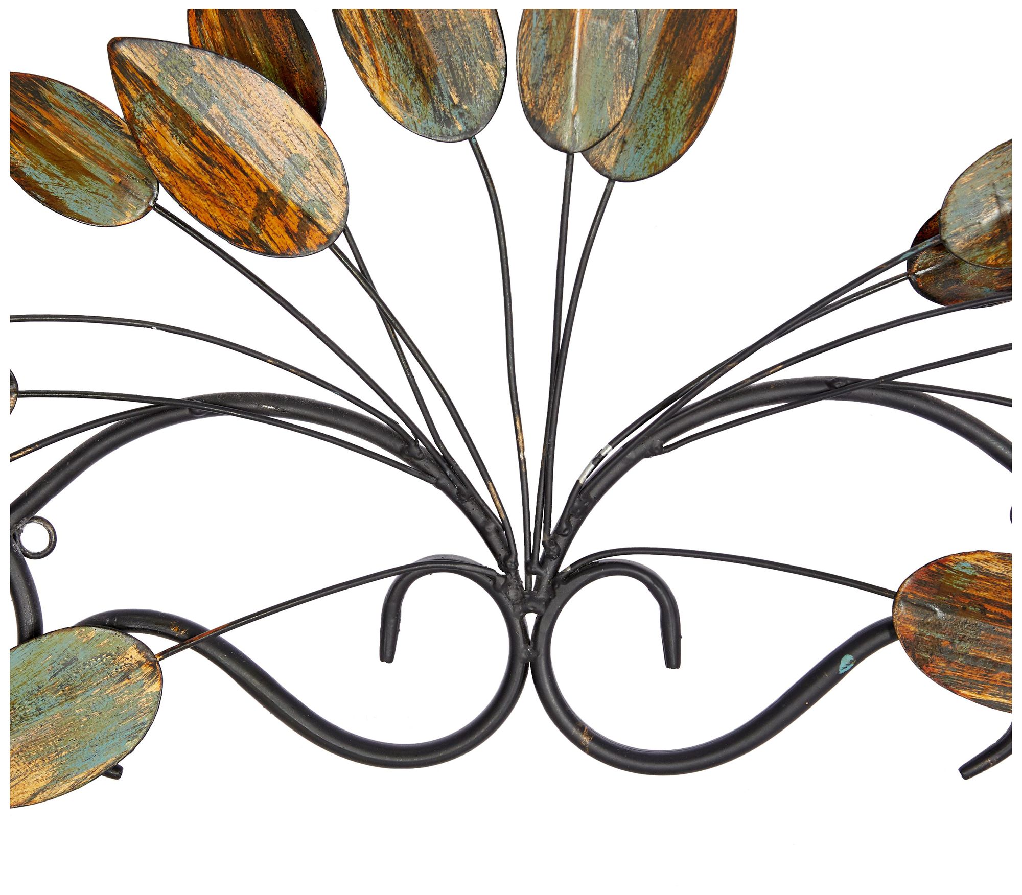 Image 3 Brown Metal Traditional Wall Decor, 34" x 1" x 10" more views