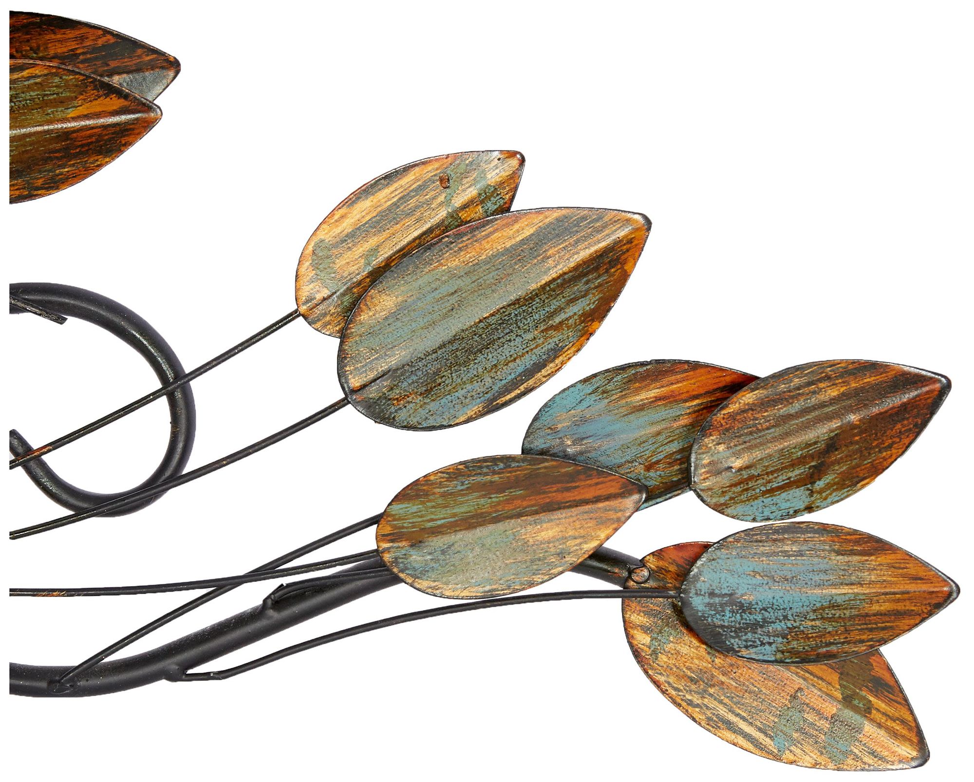 Image 4 Brown Metal Traditional Wall Decor, 34" x 1" x 10" more views