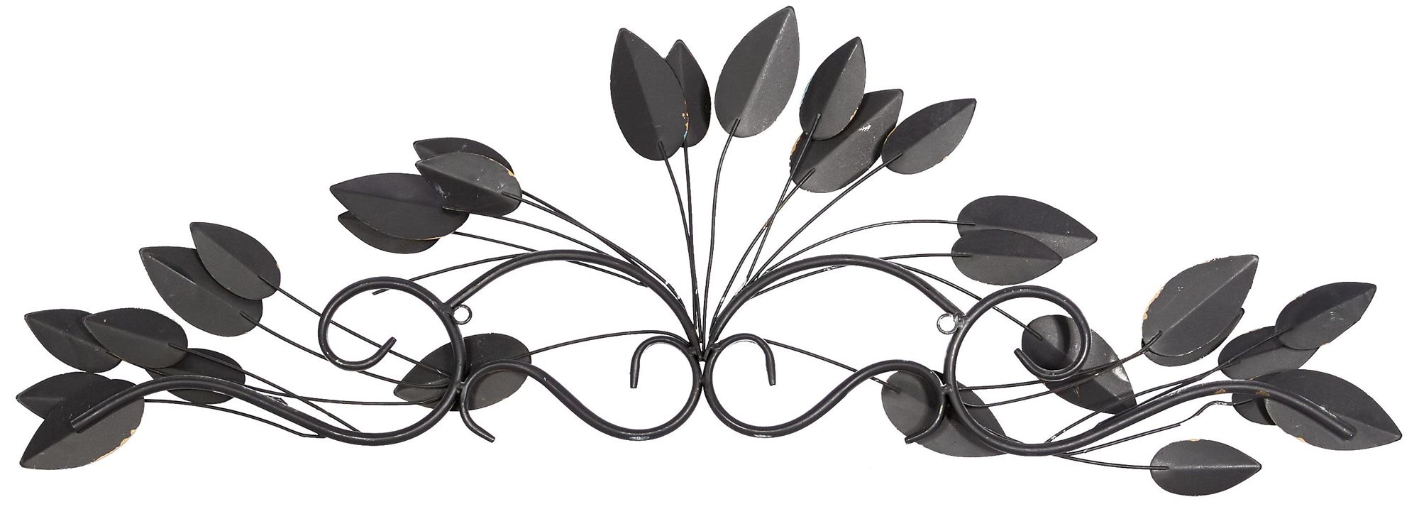 Image 5 Brown Metal Traditional Wall Decor, 34" x 1" x 10" more views