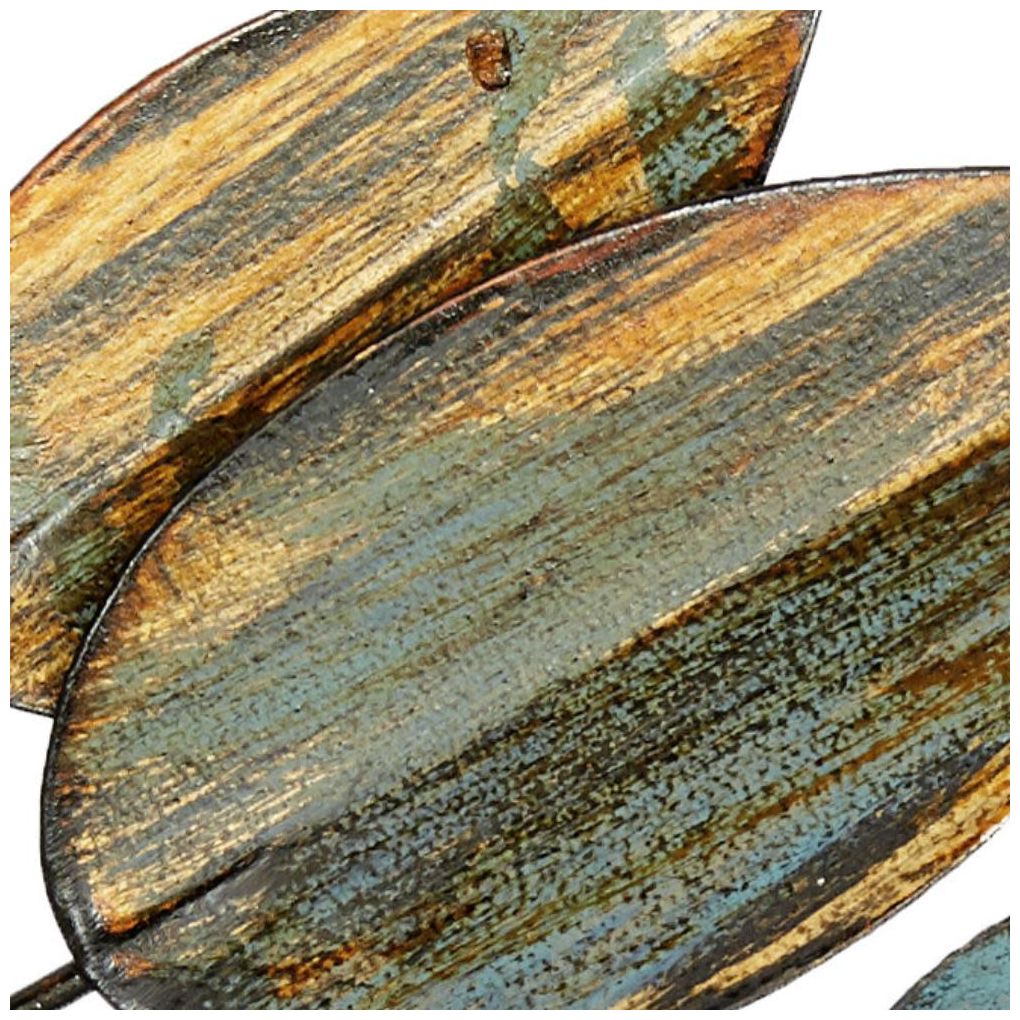 Brown Metal Traditional Wall Decor, 34" x 1" x 10"