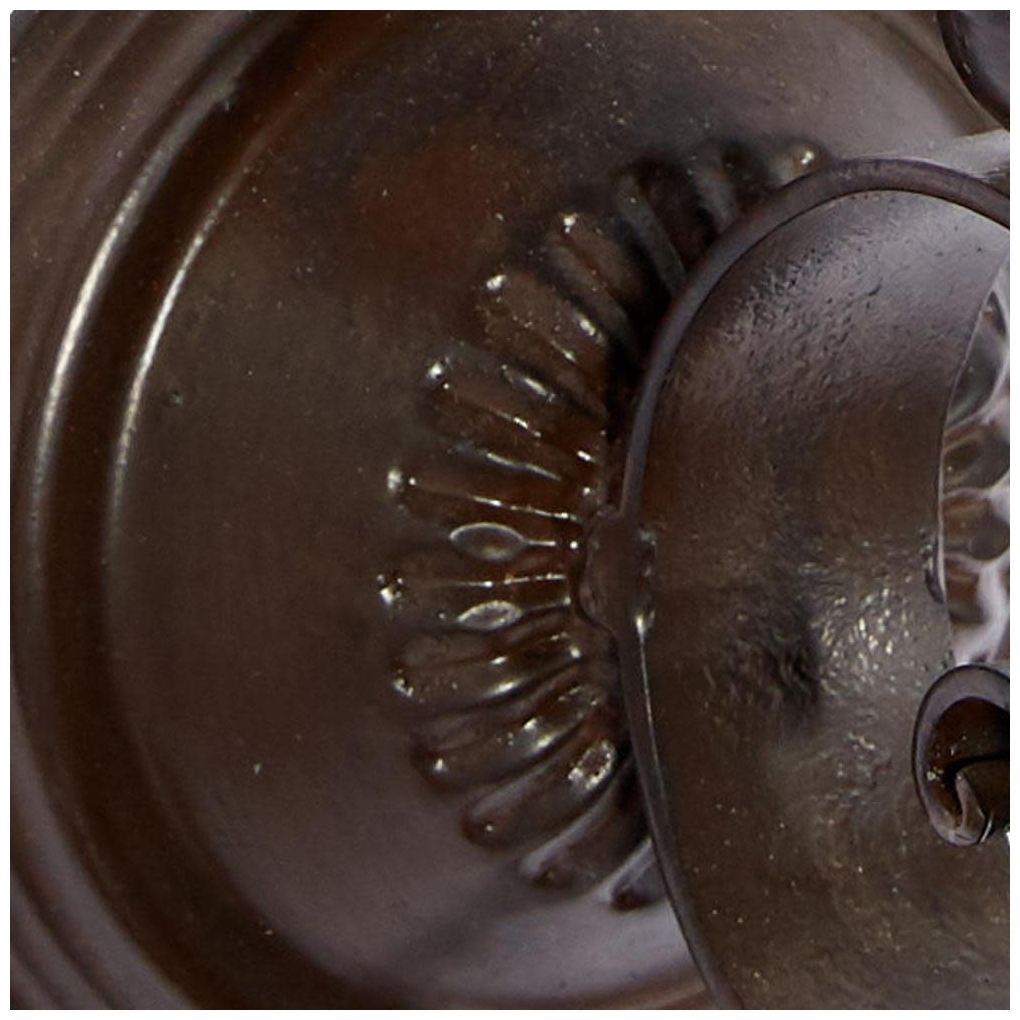 Brown Metal Traditional Wall Sconce, 6" x 5" x 20"