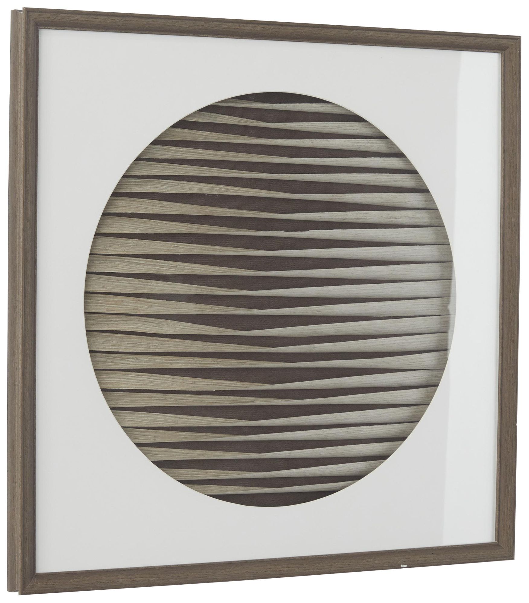 Image 6 Brown Paper Contemporary Shadow Box, 24" x 2" x 24" more views