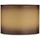 Brown Parchment Paper Drum Lamp Shade 14x14x10 (Spider)
