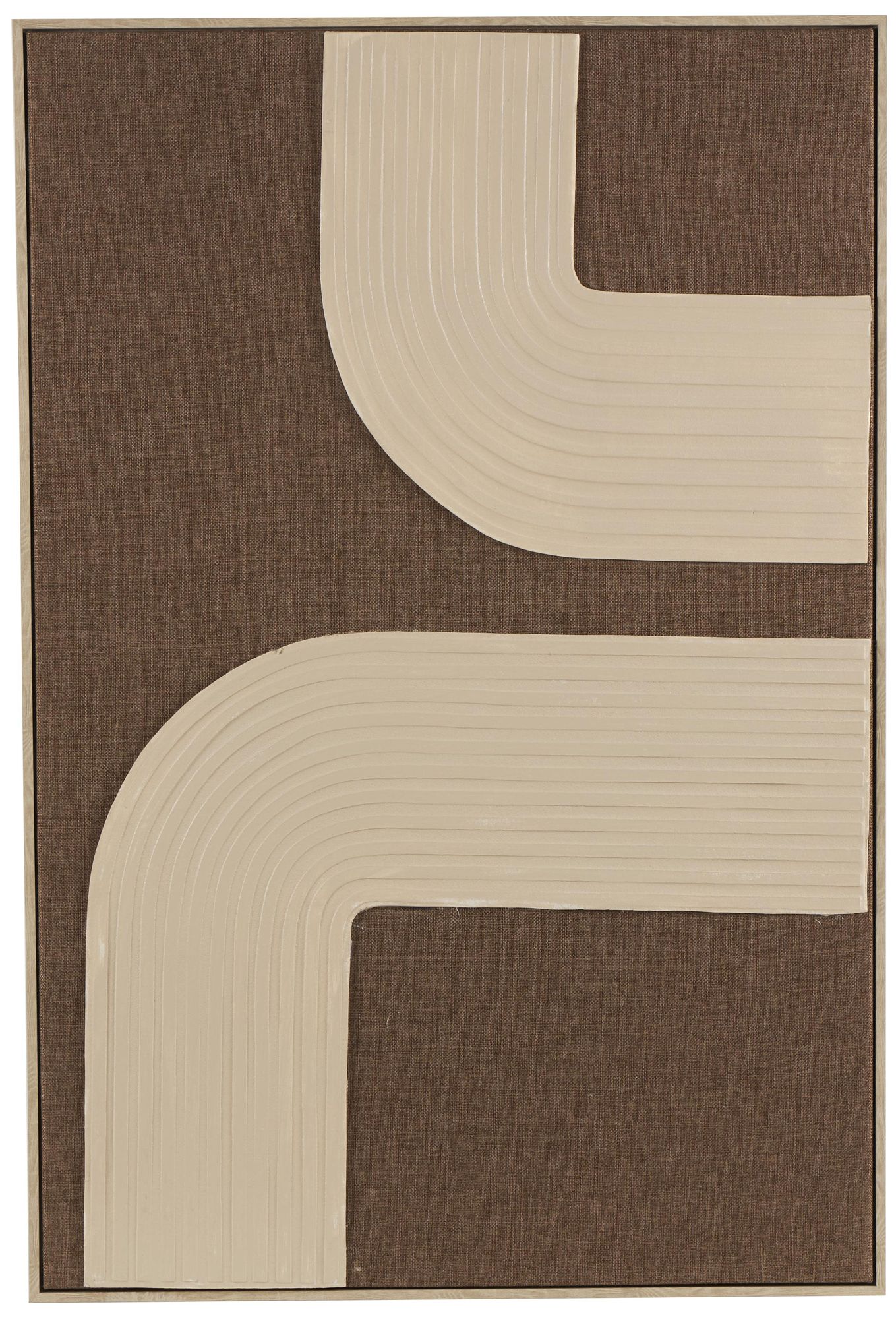 Image 2 Brown Polyester Contemporary Framed Wall Art, 33" x 2" x 49"