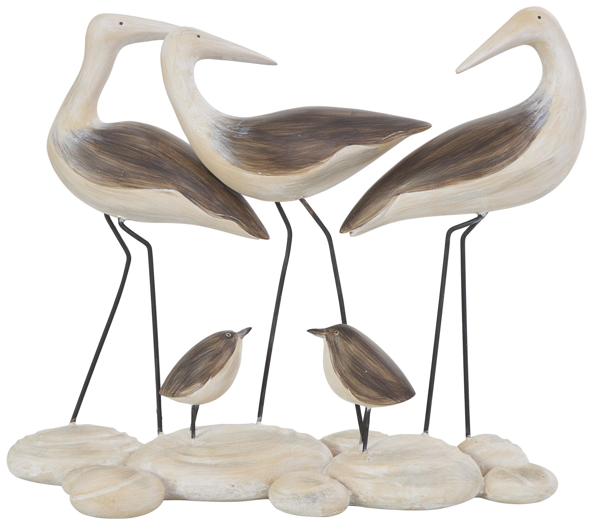 Image 2 Brown Polyresin Coastal Sculpture, 14" x 5" x 12"