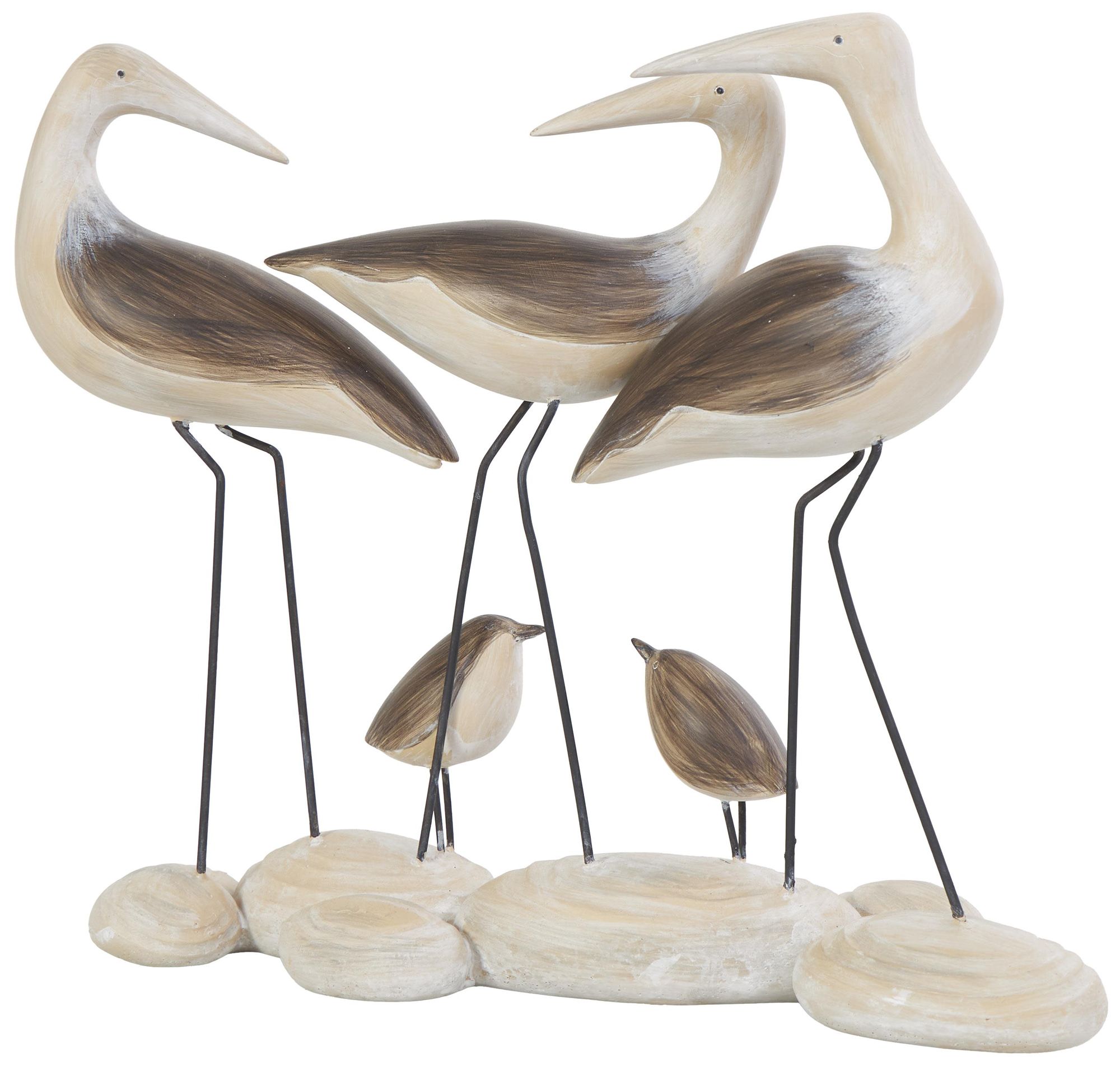 Image 5 Brown Polyresin Coastal Sculpture, 14" x 5" x 12" more views