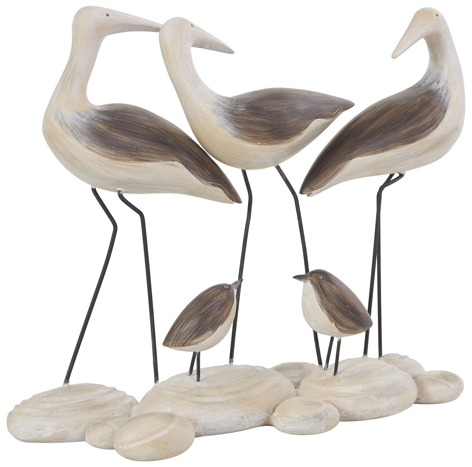 Image 6 Brown Polyresin Coastal Sculpture, 14" x 5" x 12" more views