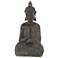 Brown Polystone Bohemian Sculpture, 11" x 7" x 21"
