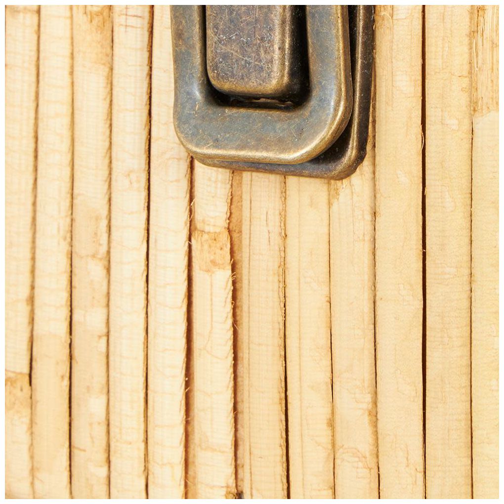 Brown Rattan Farmhouse Jewelry Box, 12" x 9" x 4"