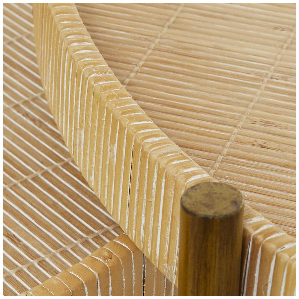 Image 7 Brown Rattan Modern Coffee Table, S/2 20", 18"H more views