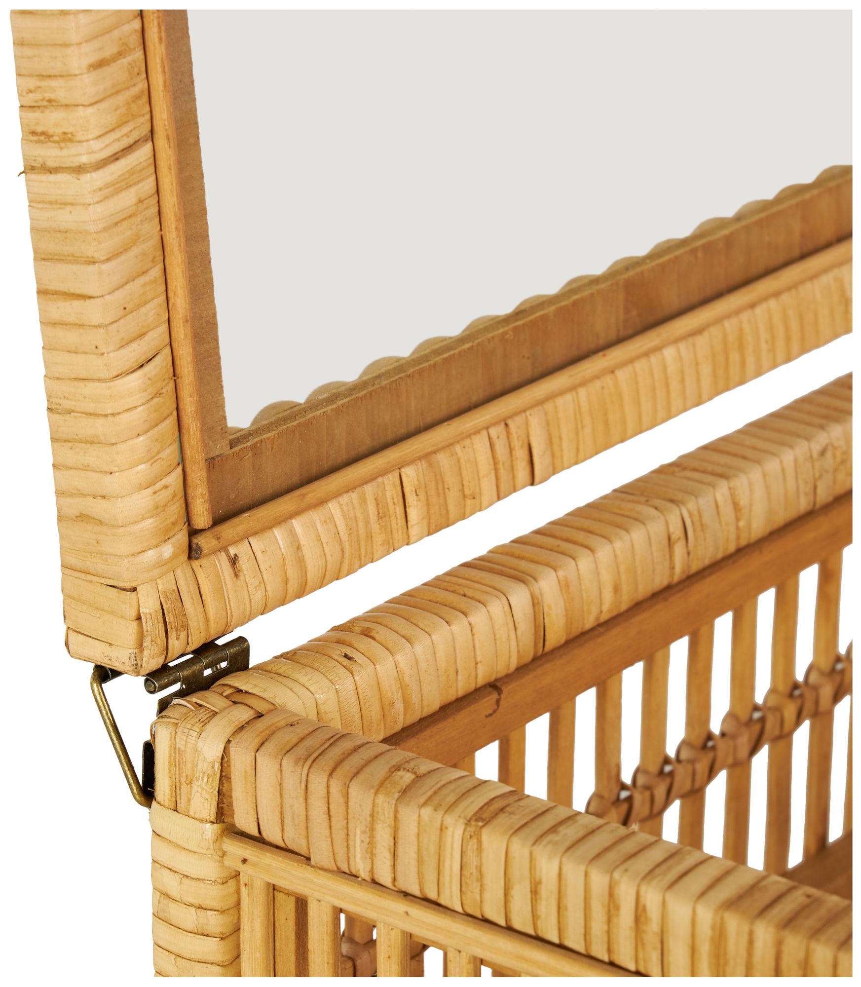 Image 3 Brown Rattan Traditional Box, S/2 15", 13"W more views