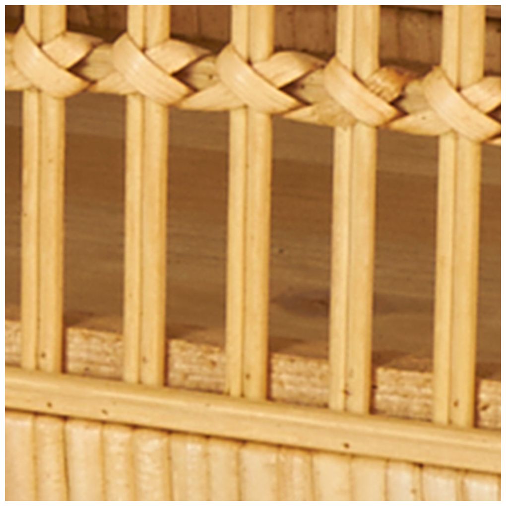 Brown Rattan Traditional Box, S/2 15", 13"W