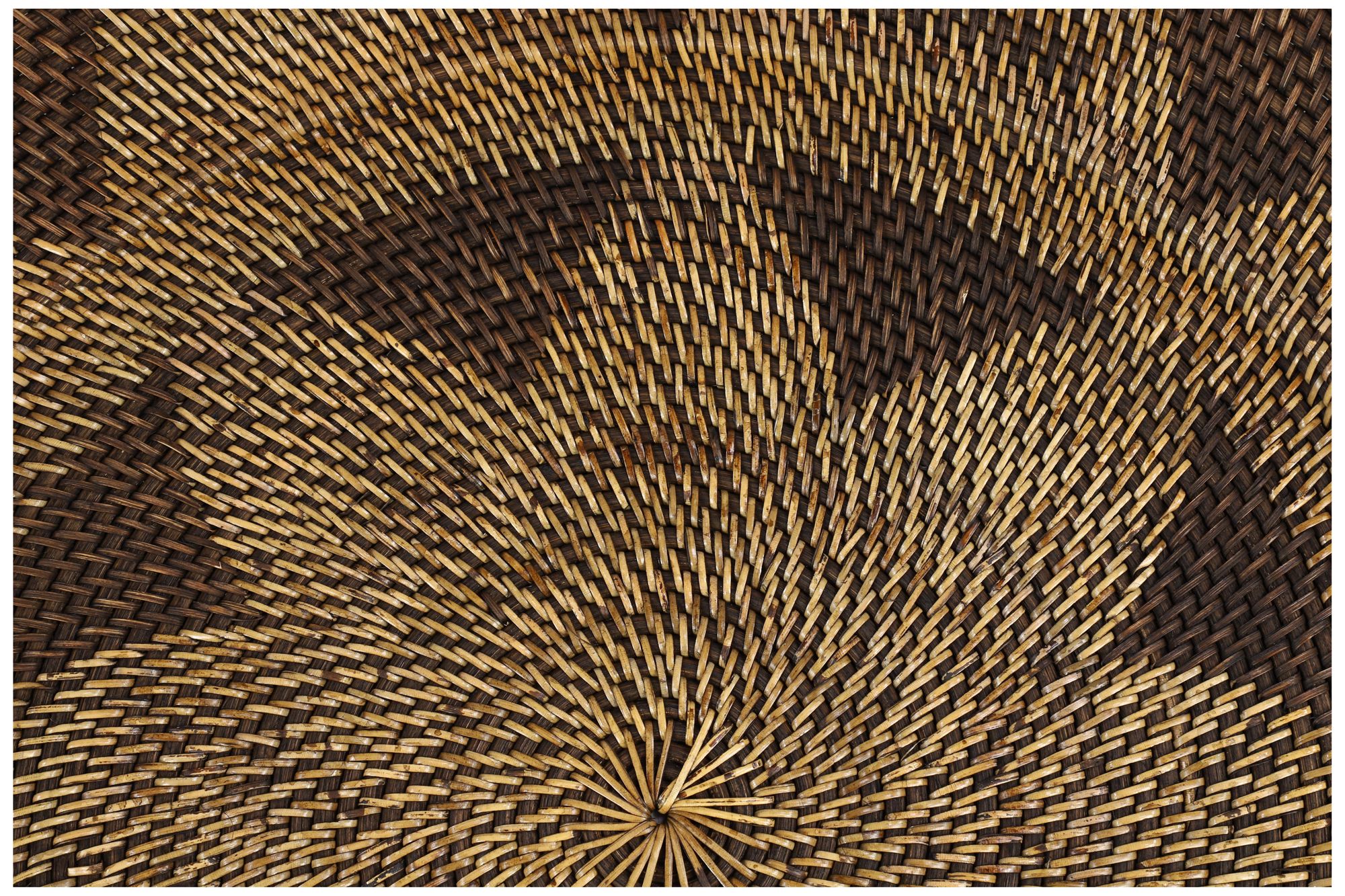 Image 3 Brown Rattan Traditional Wall Decor, S/3 28", 20", 14"W more views