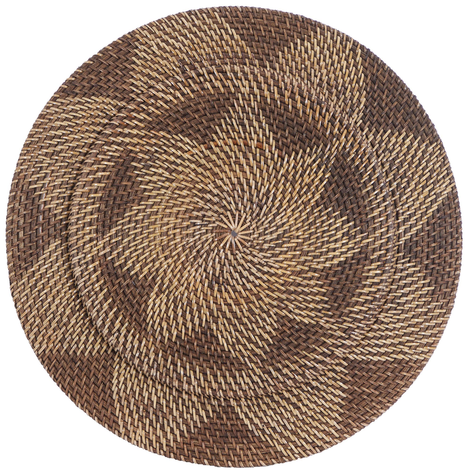 Image 5 Brown Rattan Traditional Wall Decor, S/3 28", 20", 14"W more views