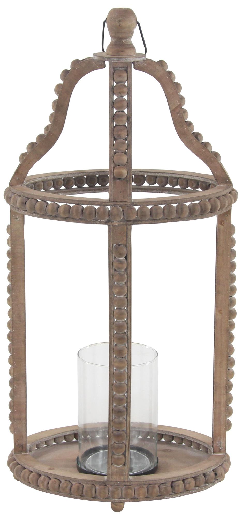 Image 5 Brown Reclaimed Wood Farmhouse Candle Lantern, 13" x 10" x 29" more views