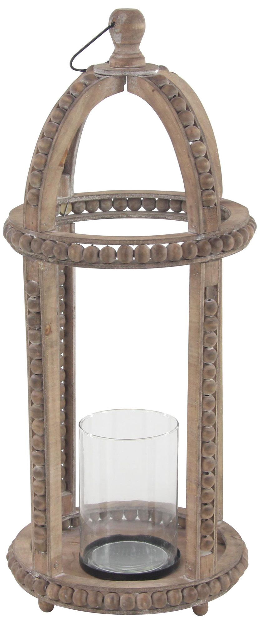 Image 5 Brown Reclaimed Wood Farmhouse Candle Lantern, 13" x 10" x 29" more views