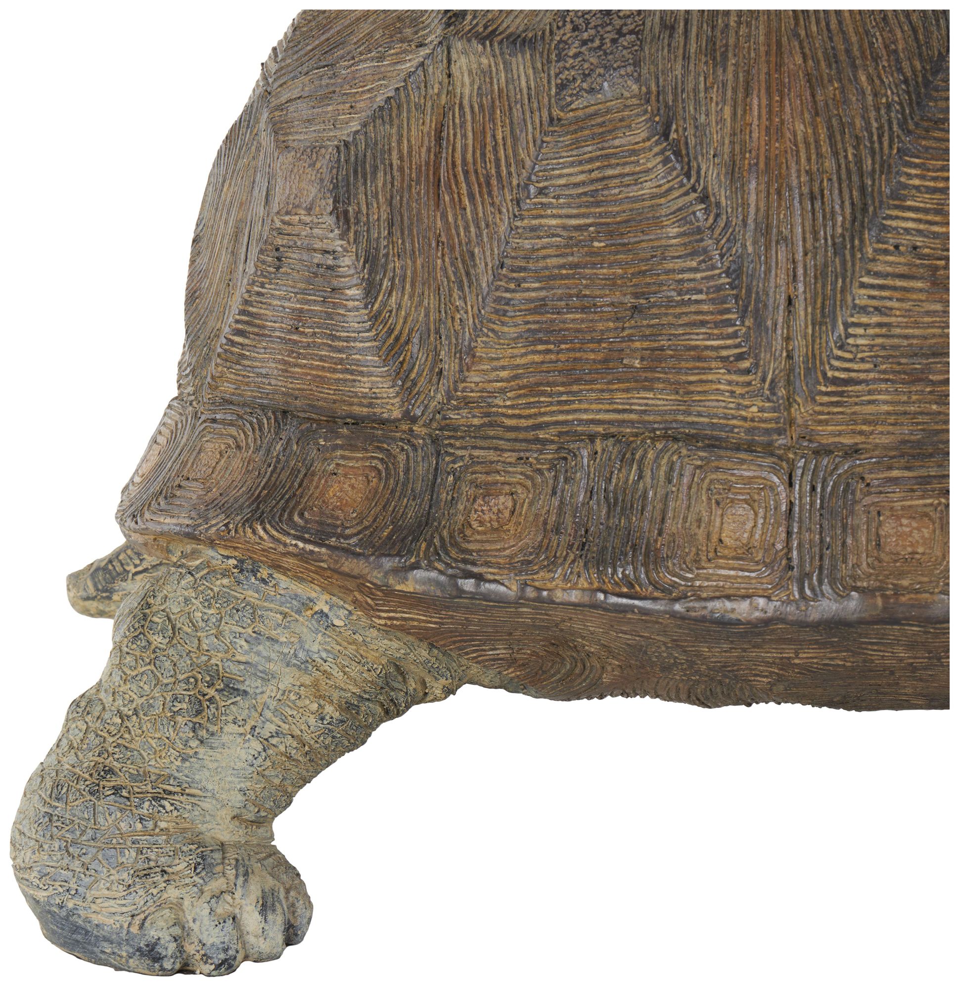 Image 3 Brown Resin Farmhouse Garden Sculpture, 14" x 24" x 13" more views