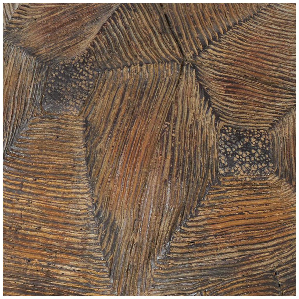 Brown Resin Farmhouse Garden Sculpture, 14" x 24" x 13"