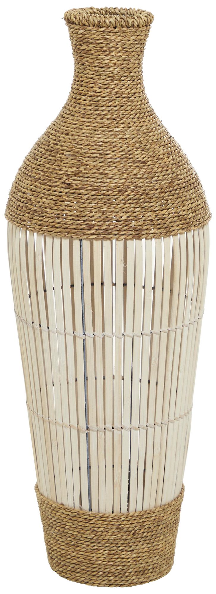 Thumbnail1 of Brown Seagrass Bohemian Vase, 11" x 11" x 32"