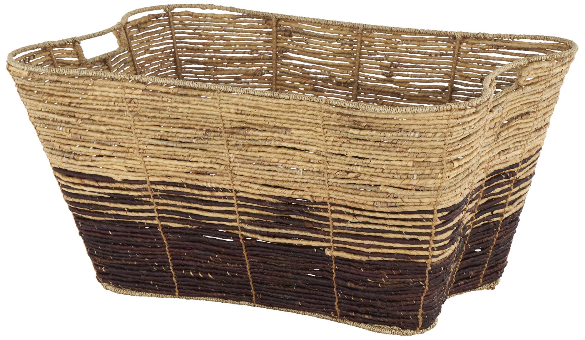 Image 2 Brown Seagrass Natural Storage Basket, 30" x 20" x 15"