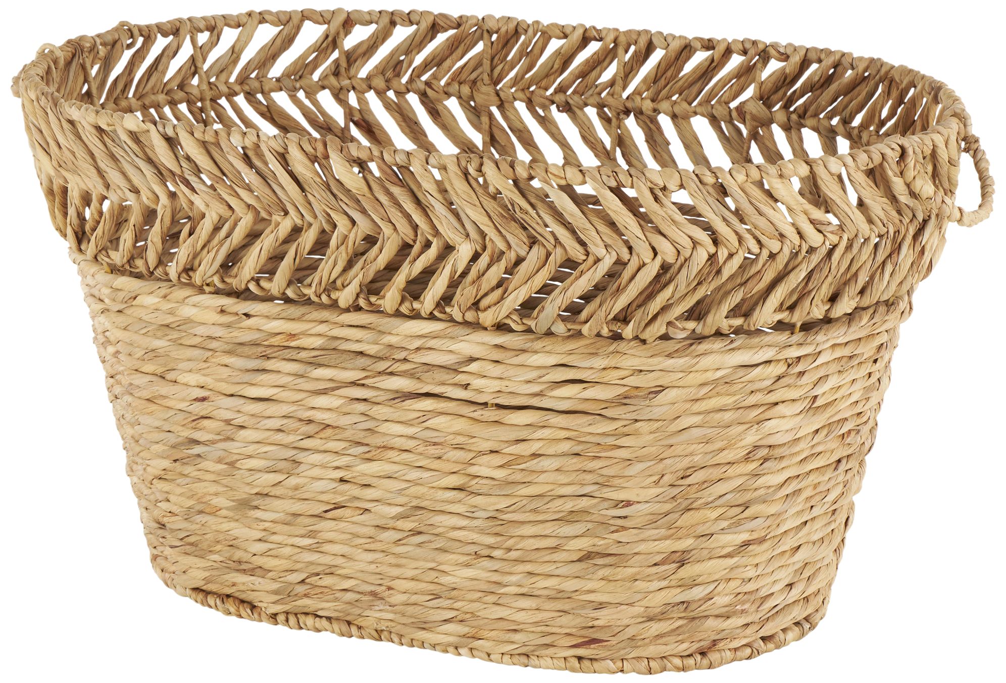 Image 2 Brown Seagrass Natural Storage Basket, 30" x 20" x 17"