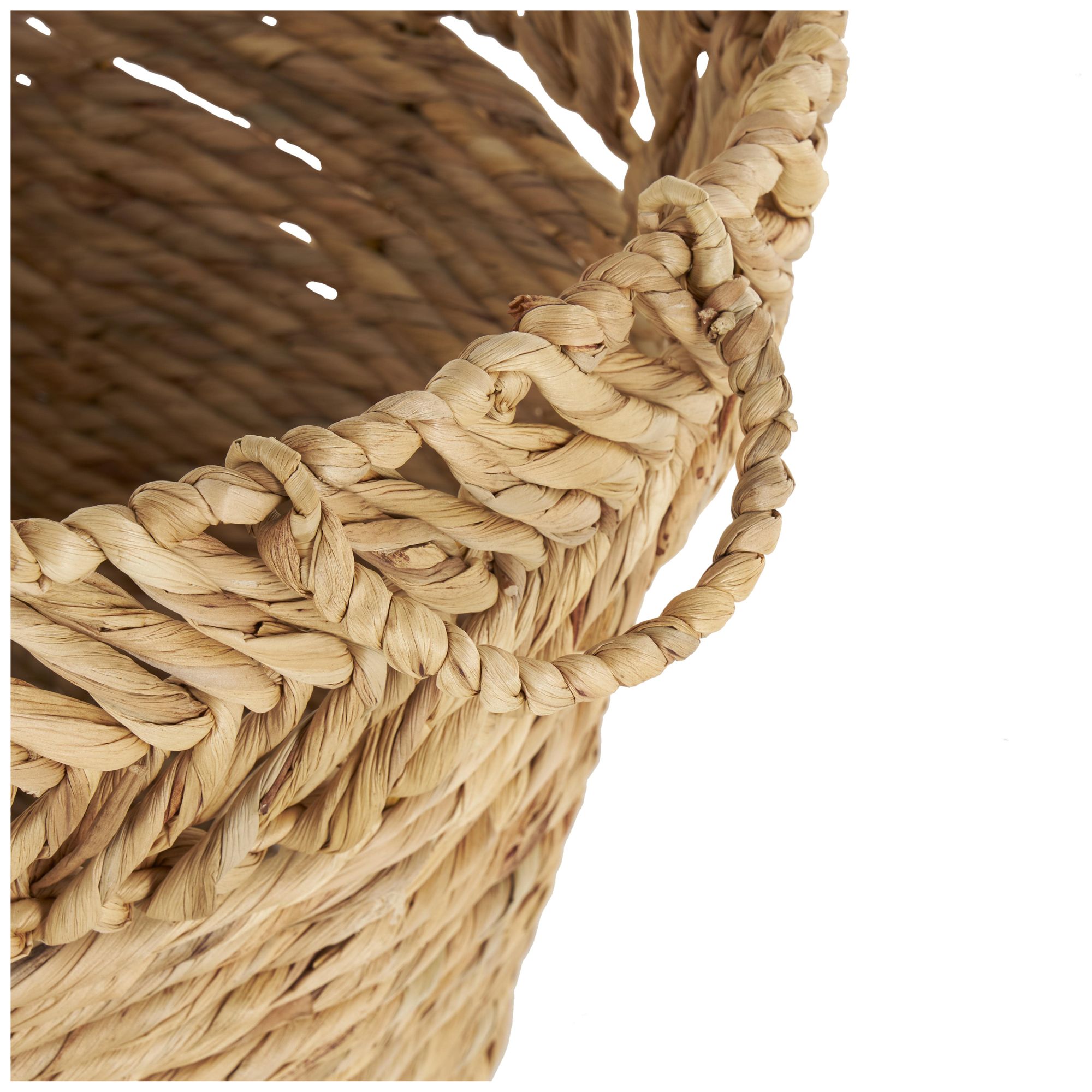 Image 3 Brown Seagrass Natural Storage Basket, 30" x 20" x 17" more views