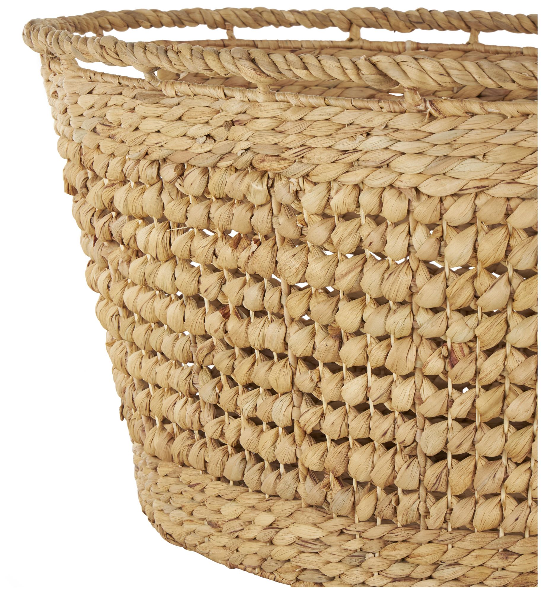 Image 3 Brown Seagrass Natural Storage Basket, 30" x 21" x 17" more views