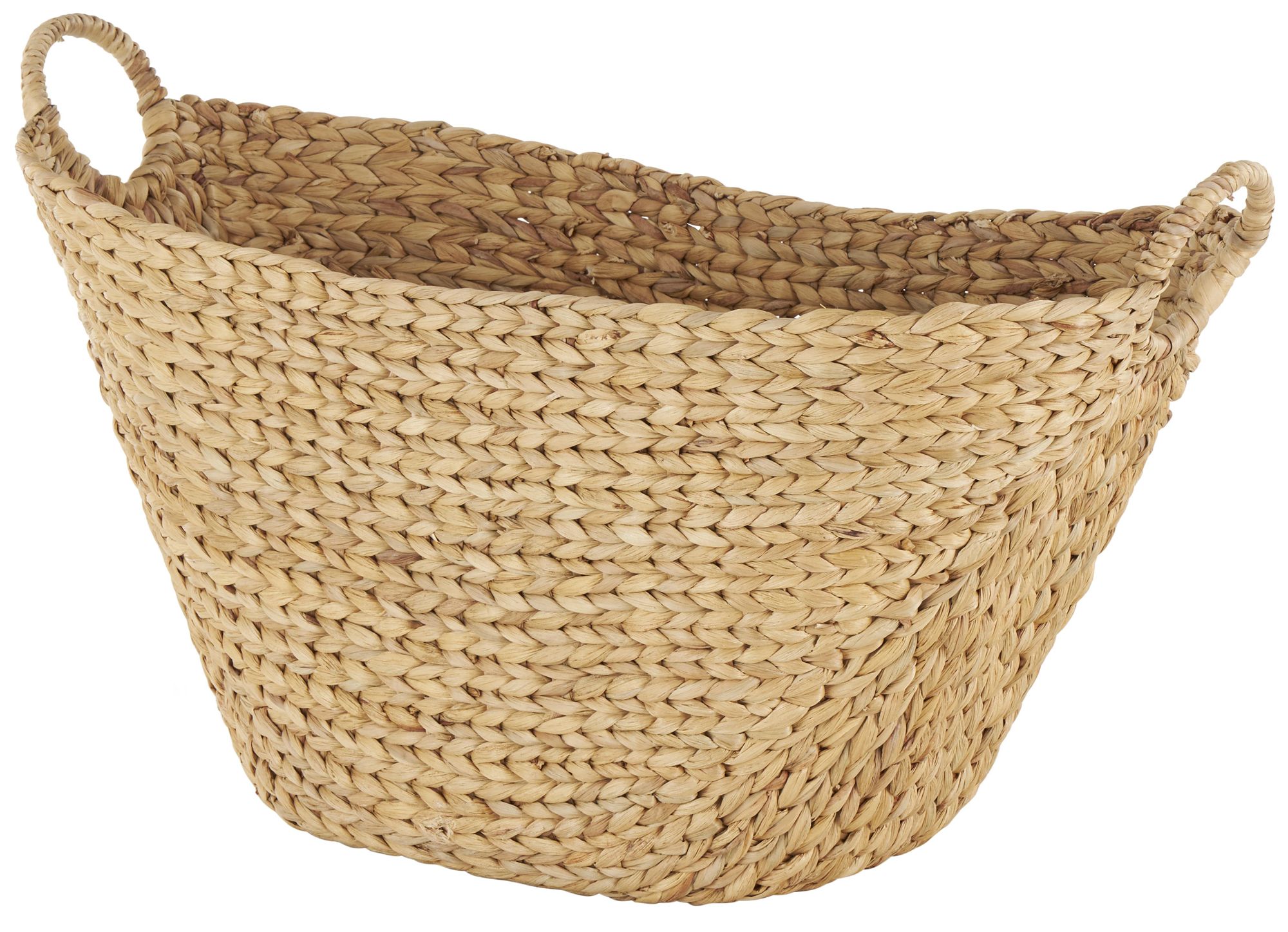 Image 2 Brown Seagrass Natural Storage Basket, 31" x 19" x 19"