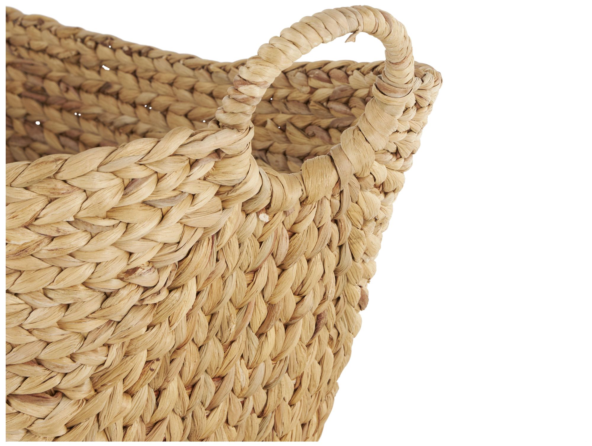 Image 4 Brown Seagrass Natural Storage Basket, 31" x 19" x 19" more views