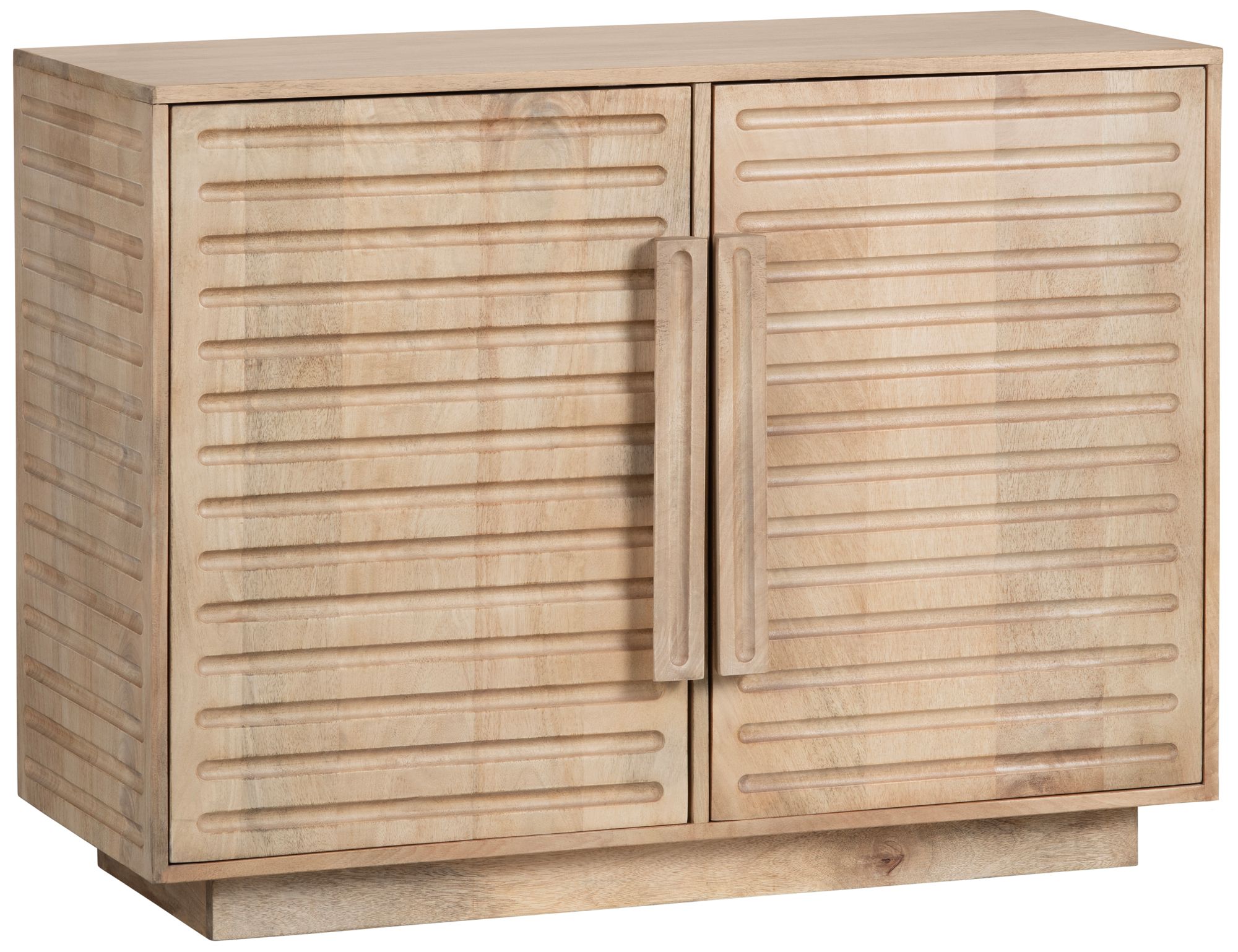 Thumbnail1 of Brown Solid Wood 2 Door Accent Cabinet