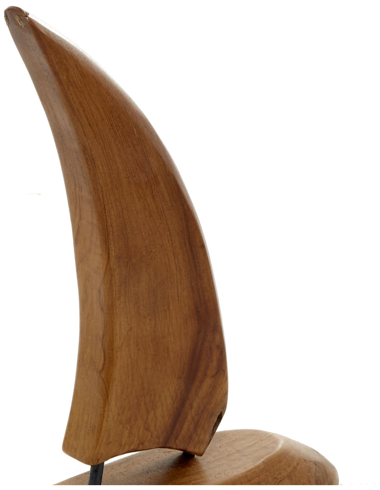 Image 3 Brown Teak Wood Coastal Sculpture, S/3 20", 17", 13"H more views