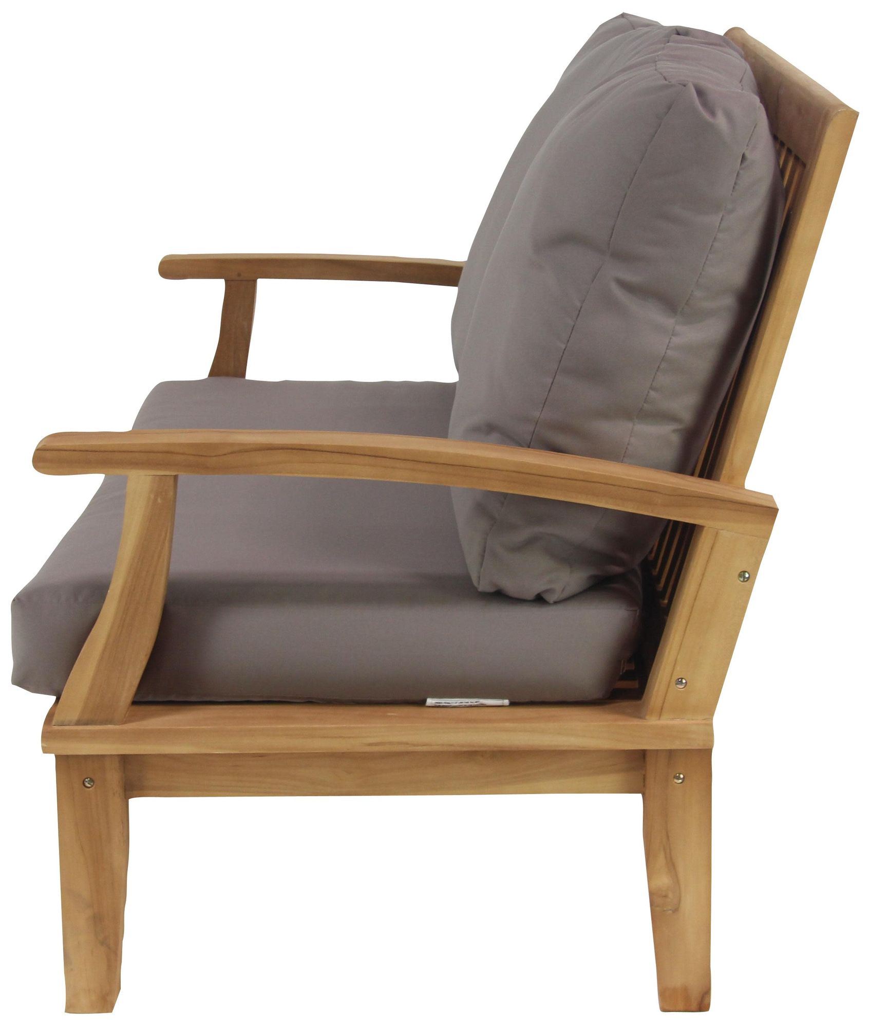 Image 6 Brown Teak Wood Contemporary Outdoor Seating Set, S/4 52", 30", 3 more views