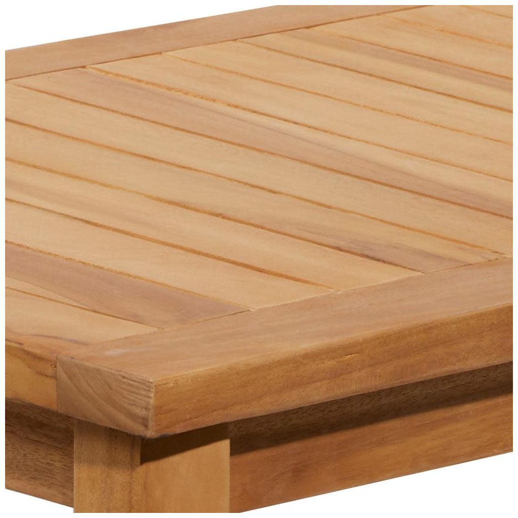 Brown Teak Wood Contemporary Outdoor Seating Set, S/4 52", 30", 3