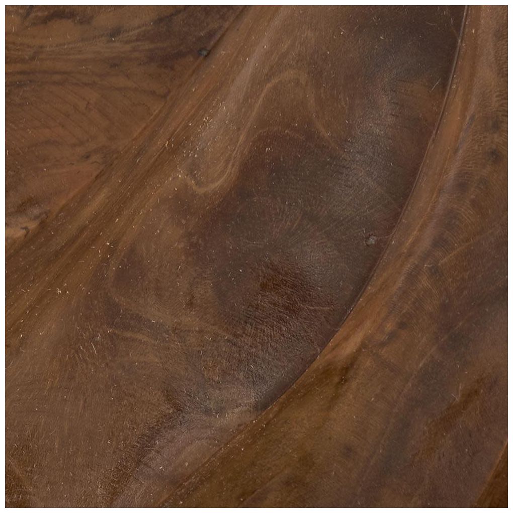 Brown Teak Wood Natural Sculpture, 16" x 5" x 17"