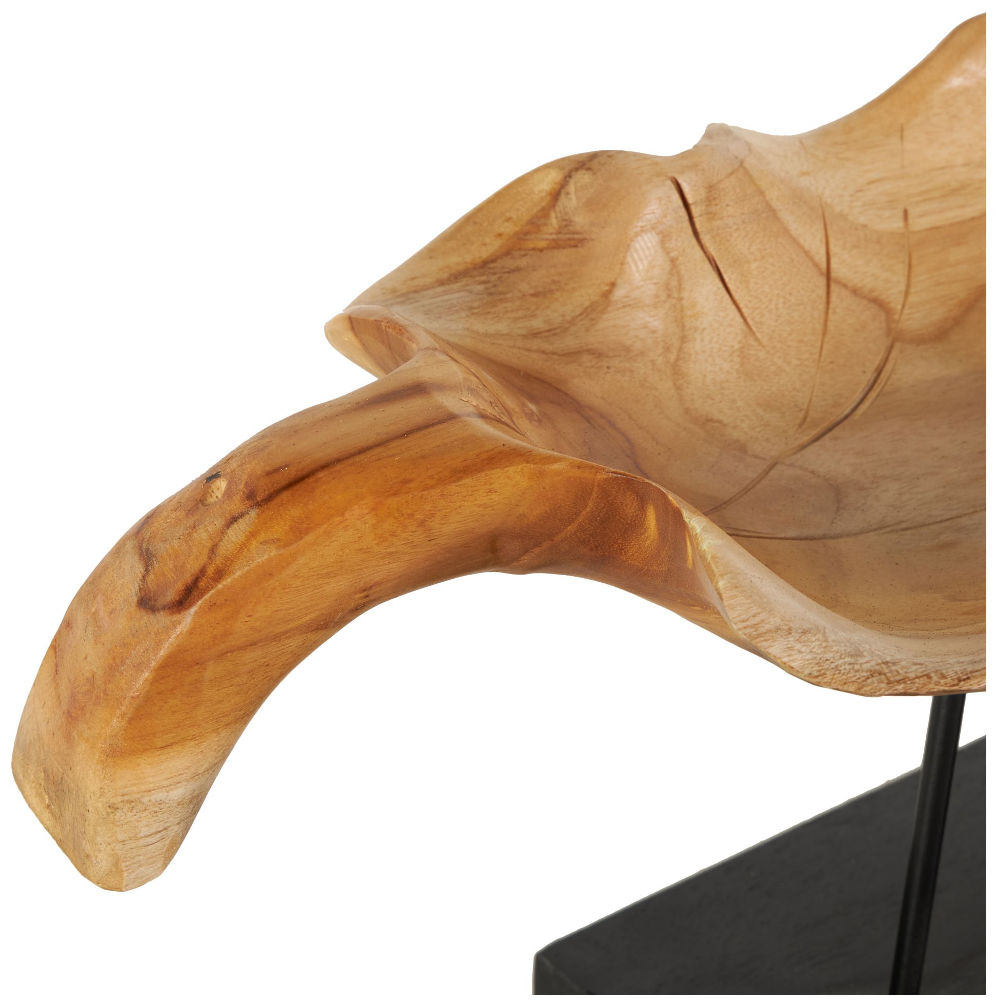 Image 4 Brown Teak Wood Natural Sculpture, 21" x 11" x 10" more views