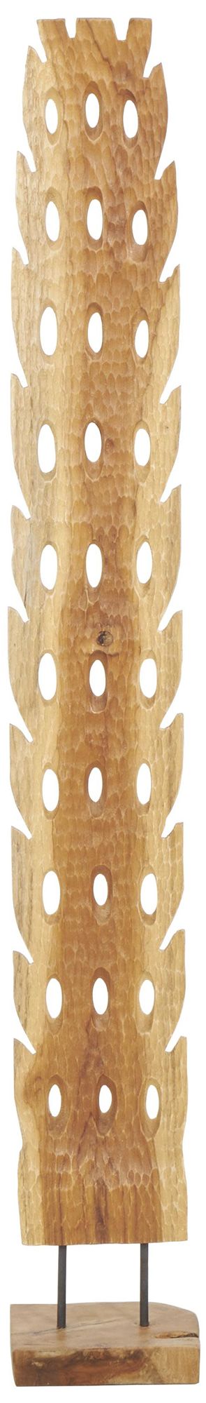 Image 5 Brown Teak Wood Natural Sculpture, 7" x 6" x 49" more views