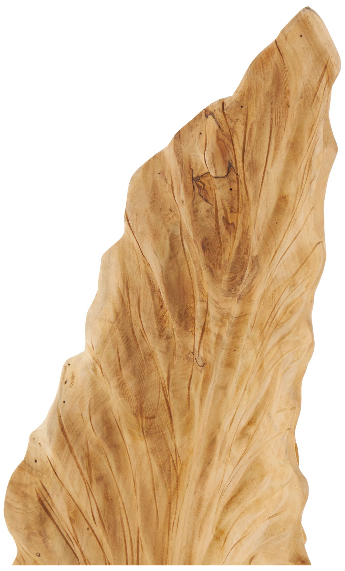 Image 3 Brown Teak Wood Natural Sculpture, 9" x 10" x 46" more views