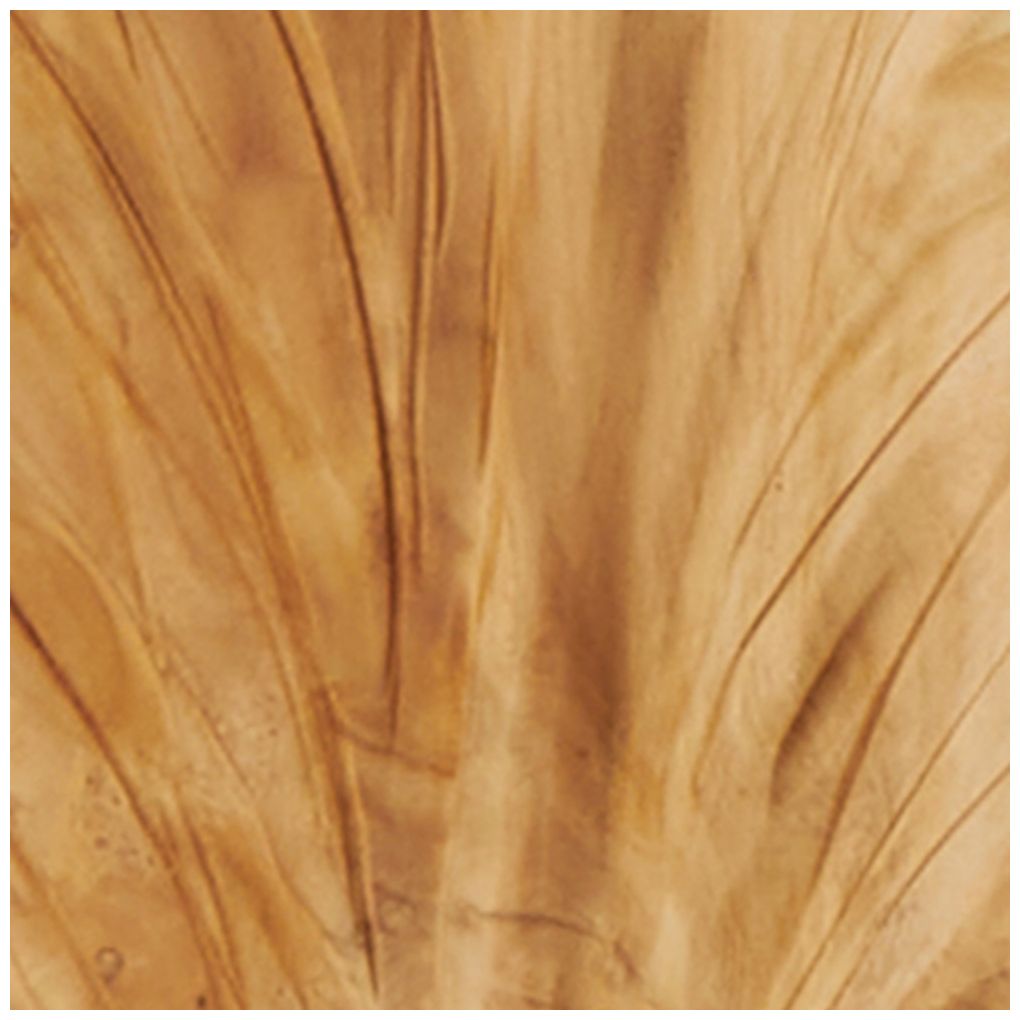 Brown Teak Wood Natural Sculpture, 9" x 10" x 46"