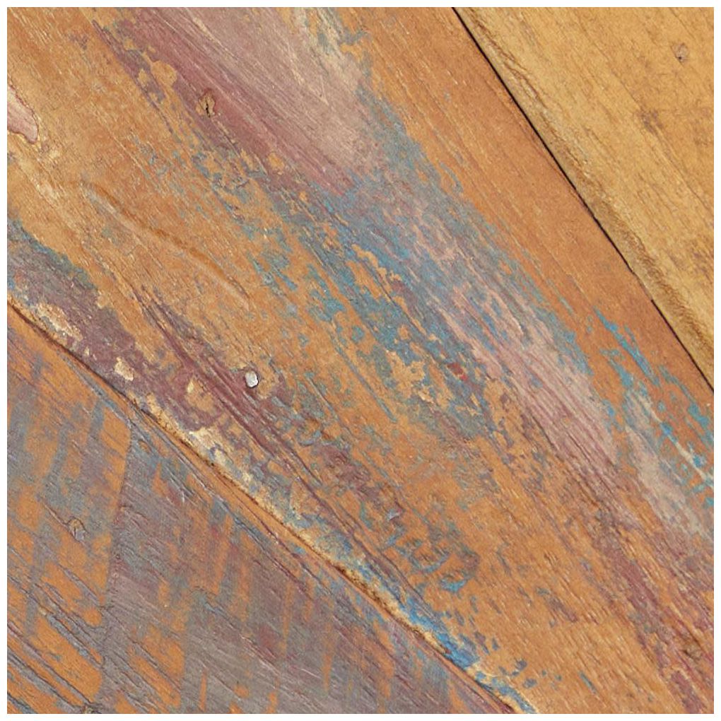 Brown Teak Wood Rustic Wall Decor, 28" x 1" x 28"