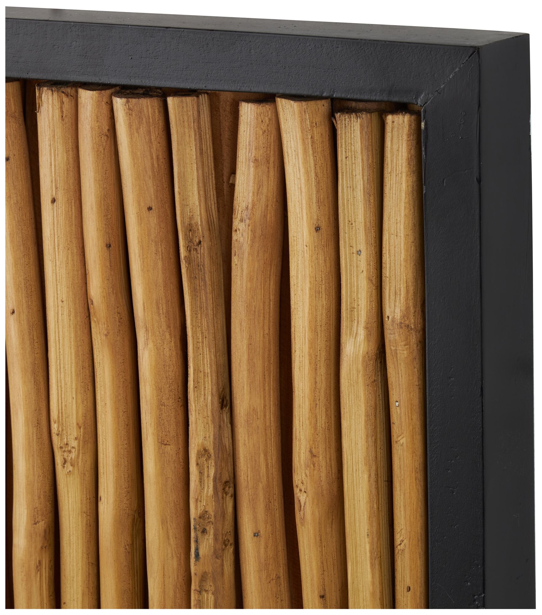 Image 4 Brown Teak Wood Rustic Wall Decor, S/4 16"W, 16"H more views