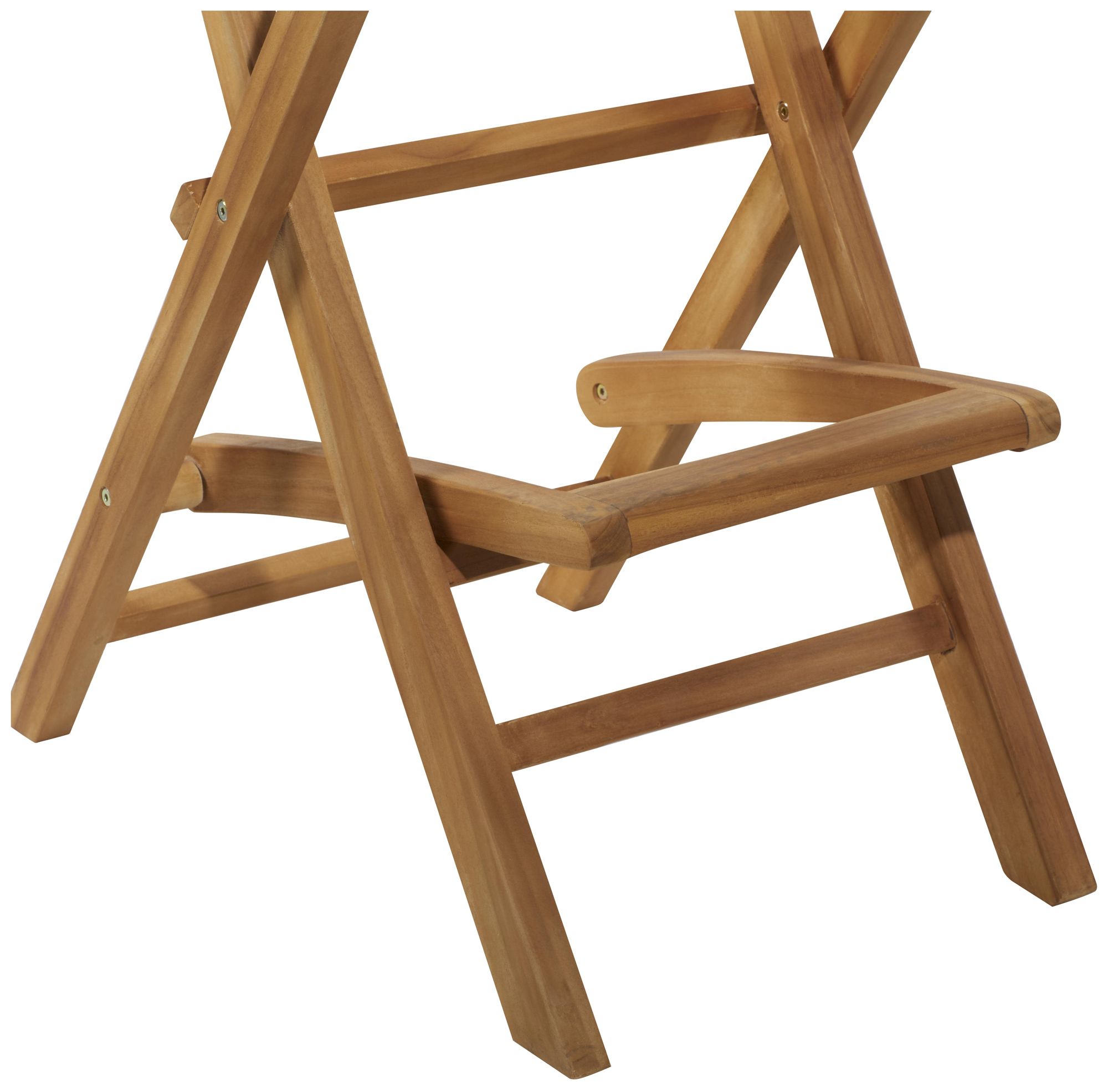 Image 4 Brown Teak Wood Traditional Bar Stool, S/2 18"W, 45"H more views