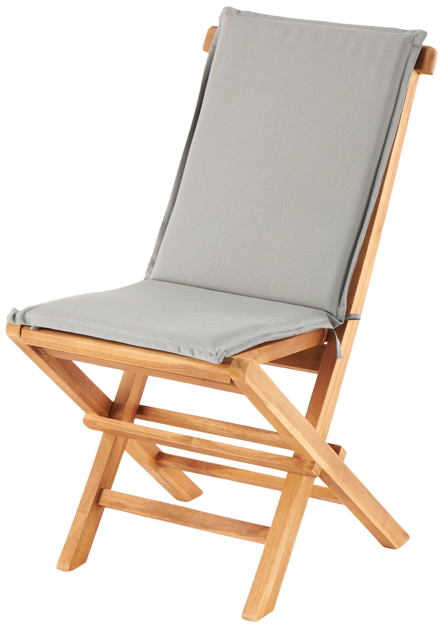 Image 2 Brown Teak Wood Traditional Outdoor Dining Chair, S/2 19"W, 36"H