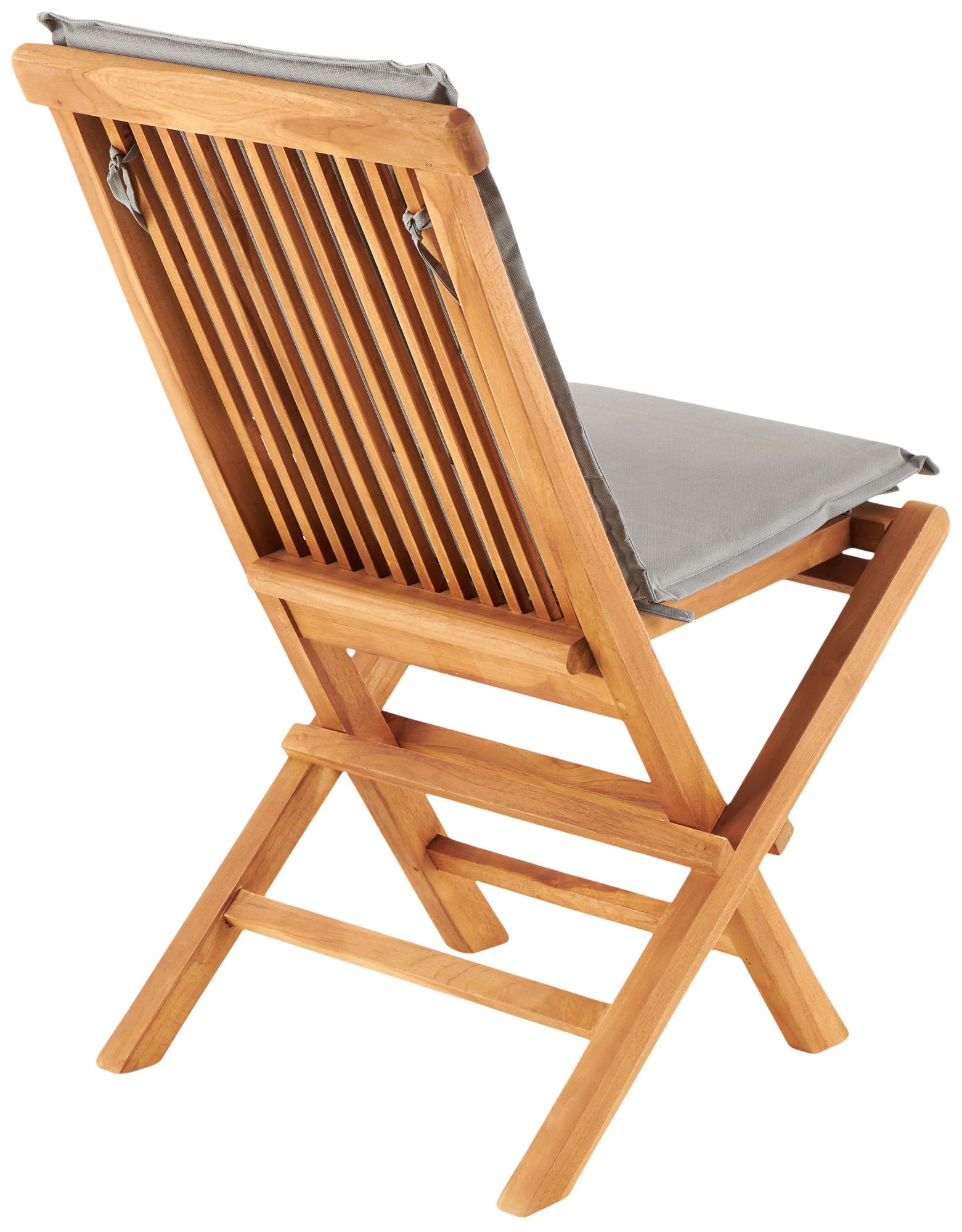 Image 5 Brown Teak Wood Traditional Outdoor Dining Chair, S/2 19"W, 36"H more views