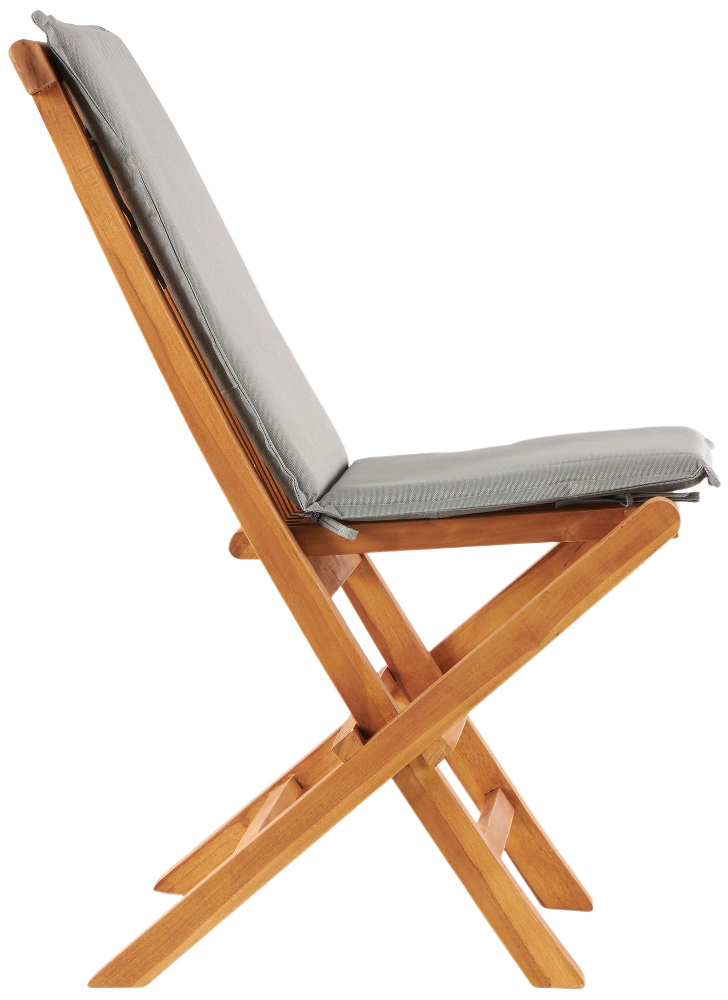 Image 6 Brown Teak Wood Traditional Outdoor Dining Chair, S/2 19"W, 36"H more views