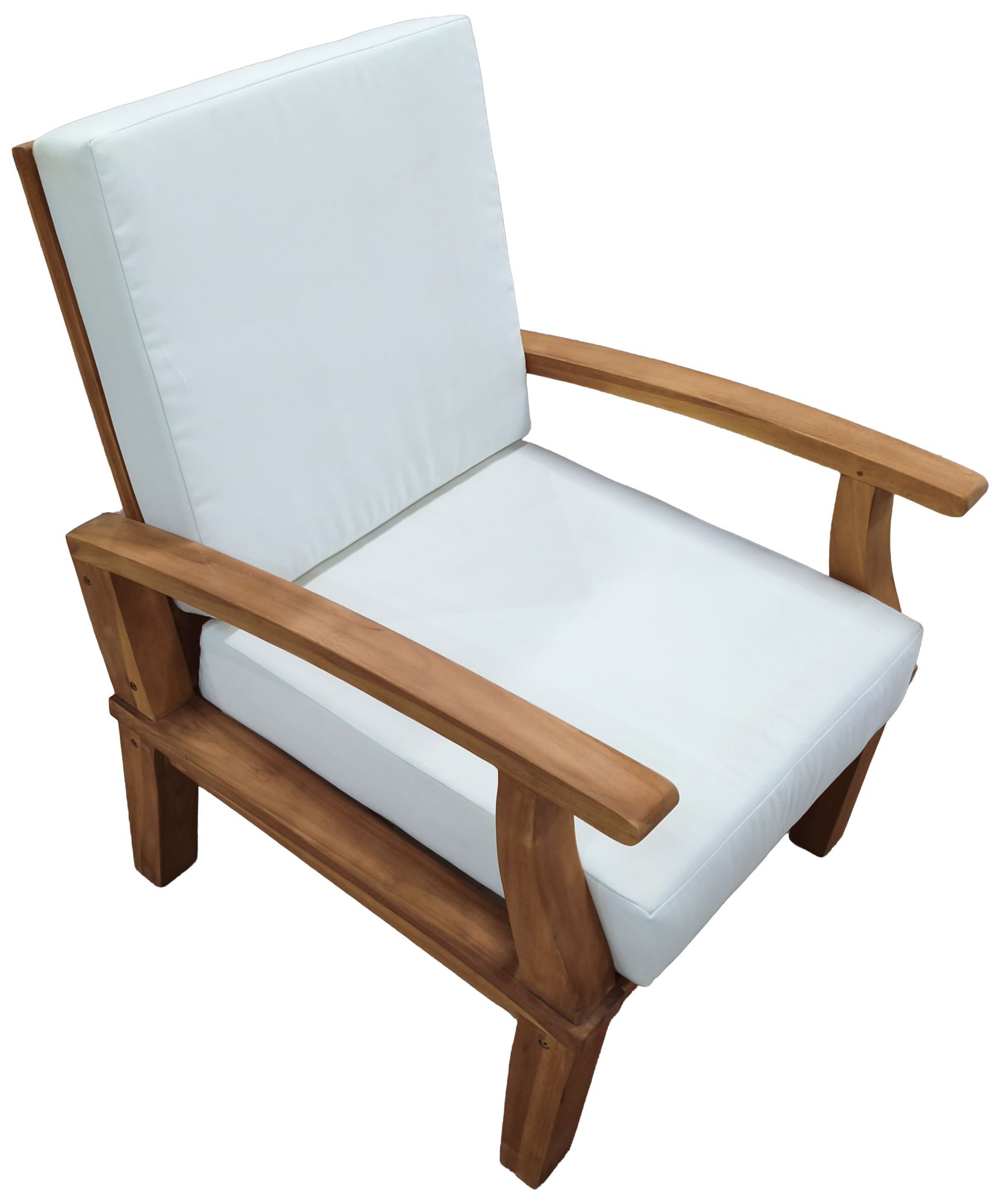 Brown Teak Wood Traditional Outdoor Seating Set, S/5 77", 54"W